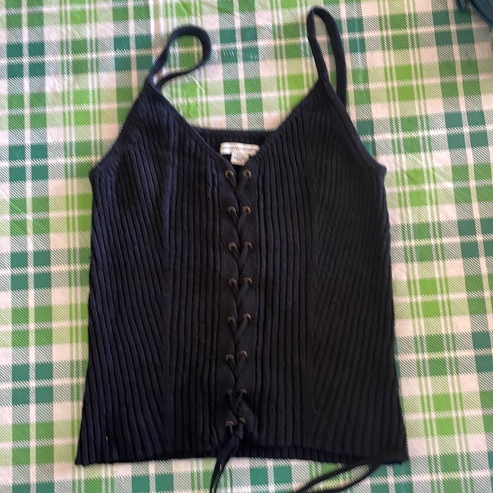 American Eagle black sweater strap sweater